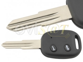 Producto Genérico - Carcasa llave telemando 2 botones Chevrolet Epica, Daewoo