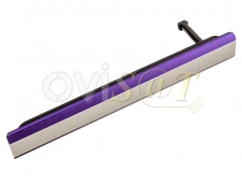 Tapa lateral violeta de conector USB y lector de SIM para Sony Xperia Z2, D6502, D6503, D6543