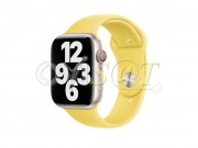 correa-de-silicona-amarilla-lemon-zest-para-reloj-inteligente-apple-watch-series-7-8-de-41mm