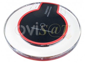 Cargador inalámbrico en color negro, dispositivos para iPhone 6 Plus / 6 / 5S / 5C / 5, en blister