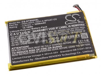 Batería genérica Cameron Sino HDH-0003 para Nintendo Switch Lite - 3200mAh / 3.8V / 12.16WH / Li-Polymer