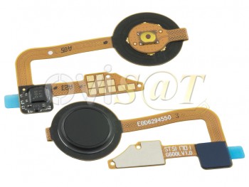 Cable flex con botón de encendido y lector de huella dactilar-Fingerprint para LG G6 / H870, negro