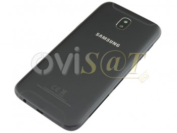 Tapa de batería Service Pack negra para Samsung Galaxy J5, J530F (2017) con botones de volumen, botón de encendido, y lente de cámara