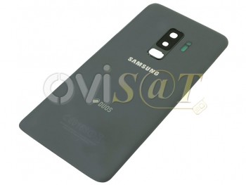Tapa de batería Service Pack gris para Samsung Galaxy S9 Plus, SM-G965F / DUOS.