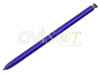 Stylus pen azul "aura glow" con pulsador negro para Samsung Galaxy Note 10, SM-N970 / Galaxy Note 10 Plus, SM-N975