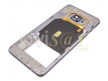 Carcasa central negra para Samsung Galaxy S6 Edge Plus, G928F