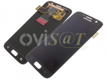 Pantalla service pack completa Super AMOLED color negro para Samsung Galaxy S7, SM-G930F