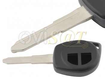Producto Genérico - Carcasa llave para telemando 2 botones Suzuki Swift, Grand Vitara, Vitara. Con espadin