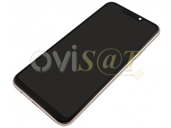 Pantalla completa negra con marco dorado para Huawei Mate 20 lite (SNE-LX1)
