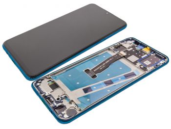 Pantalla completa IPS LCD con marco azul para Huawei P30 Lite MAR-LX1