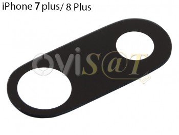 Lente negra de cámaras traseras para iPhone 7 Plus, A1784 / iPhone 8 Plus, A1864 / A1897