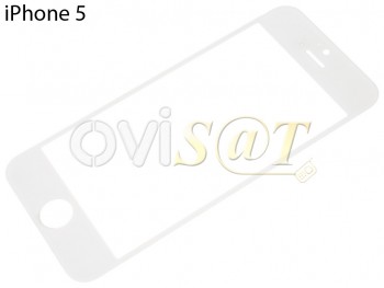 Ventana blanca, cristal externo para iPhone 5S, SE (2016) A1662, A1723, A1724