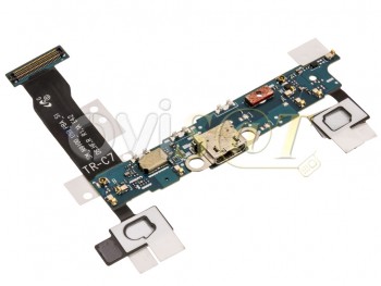 Placa inferior con conector micro usb y tecla principal para Samsung Galaxy Note 4 Duos, N9100