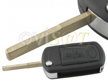 Producto Genérico - Carcasa llave para telemando Land Rover / Range Rover 3 botones, con espadin de regata