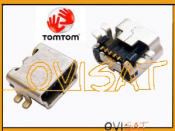 Conector de carga y accesorios y carga Mini USB corto Navegador GPS TomTom