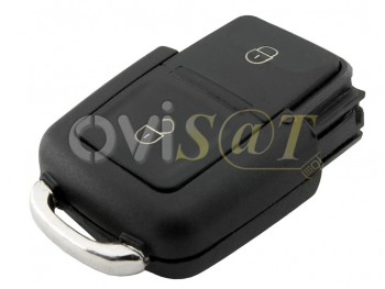 Producto Genérico - Carcasa llave para Telemando Audi,Vw Volkswagen y Skoda de 2 botones