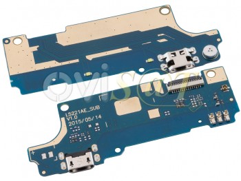 Placa auxiliar con conector de carga, datos y accesorios Micro USB, micrófono y conector de antena para Wiko Rainbow Lite 4G