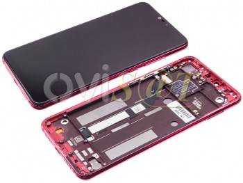 Pantalla completa IPS LCD con marco roja para Xiaomi MI 8 Lite