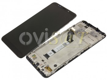 Pantalla completa IPS LCD negra con marco y carcasa frontal para Xiaomi Redmi 5 Plus