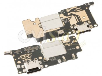 Placa auxiliar con conector USB Tipo C, de carga, datos y accesorios con micrófono para Xiaomi Mi 5C