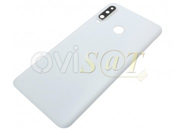 Tapa de batería genérica blanca perla "Pearl white" con lente de cámara 48 mpx para Huawei P30 Lite, MAR-L01A/L21A/LX1A
