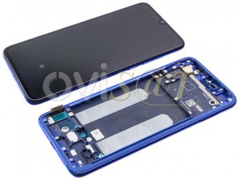 Pantalla completa Super AMOLED con marco azul para Xiaomi Mi 9 Lite, M1904F3BG - Calidad PREMIUM