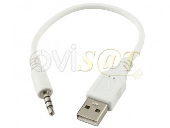 Cable USB de 3.5mm jack para iPod Shuffle 1 / 2 / 3ª generación.