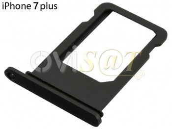 Bandeja SIM negro azabache (JET BLACK), para Iphone 7 Plus.