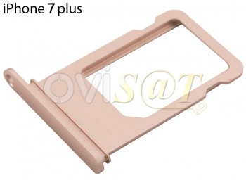 Bandeja SIM rosa dorado, para Iphone 7 Plus.