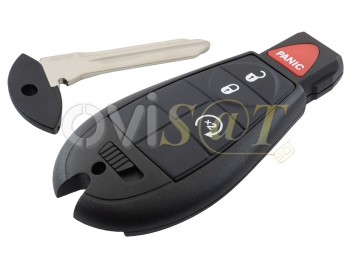 Producto genérico - Telemando 4 botones 433.92 MHz ASK IYZ-C01C "Smart Key" llave inteligente para Chrysler / Jeep / Dodge