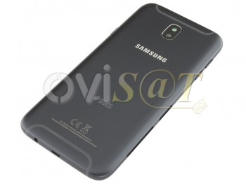 Tapa de batería Service Pack negra para Samsung Galaxy J7, J730F 2017 con botones de volumen, botón de encendido, y lente de cámara