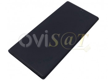 Pantalla service pack completa Dynamic AMOLED negra con marco negro "Aura black" para Samsung Galaxy Note 10 (SM-N970F/DS)