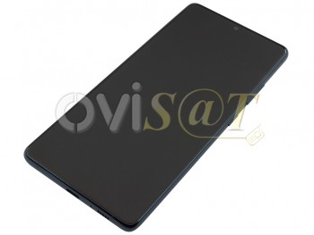 Pantalla service pack completa Super AMOLED Plus negra prisma "Prism black" con marco para Samsung Galaxy S10 Lite, SM-G770