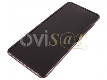 Pantalla service pack completa AMOLED bronce con marco "Mystic Bronze" para Samsung Galaxy Z Flip 5g, SM-F707