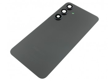 Carcasa trasera / Tapa de batería color negro (onyx black) para Samsung Galaxy S24 5G, SM-S921B