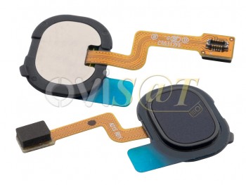 Cable flex con botón lector / sensor de huellas negro para Samsung Galaxy A21s, SM-A217