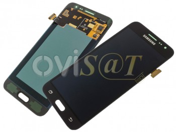 Pantalla service pack completa Súper AMOLED para Samsung Galaxy J3 (2016), J320 negra