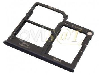 Bandeja Dual SIM + microSD negra "Prism Crush Black" para Samsung Galaxy A41, SM-A415