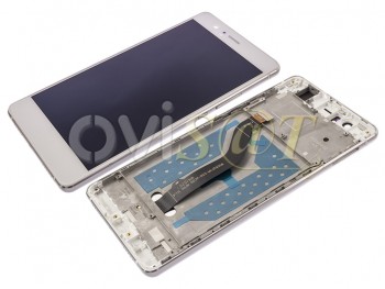 Pantalla completa IPS LCD genérica blanca con marco y carcasa frontal para Huawei P9 Lite