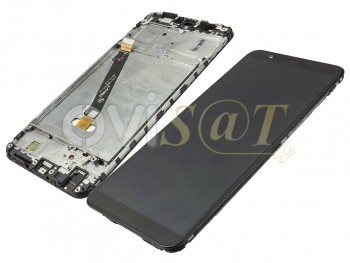 Pantalla completa genérica IPS LCD negra con carcasa para Huawei P Smart, FIG-LX1