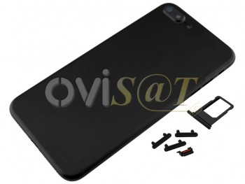 carcasa trasera negra brillante (jet black) genérica para iPhone 7 plus
