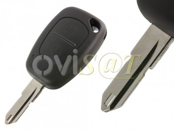Producto Genérico - Carcasa llave telemando Renault, Opel, Dacia, con espadín