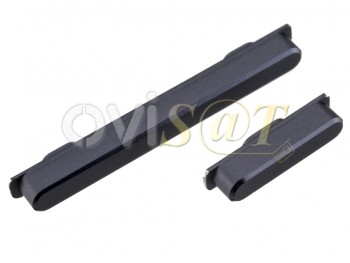 Botones laterales de volumen y encendido negros para Sony Xperia XZ2 Compact, H8324