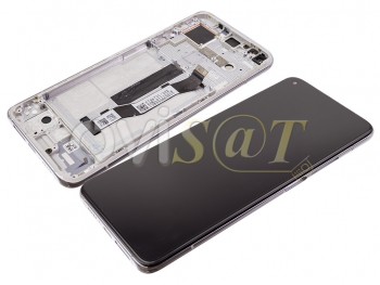 Pantalla completa IPS LCD "Lunar Silver" con marco para Xiaomi Mi 10T, M2007J3SY / Mi 10T Pro, M2007J3SG