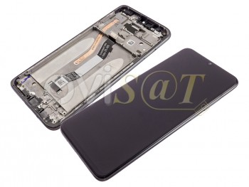 Pantalla completa IPS LCD negra con carcasa central para Xiaomi Redmi Note 8 Pro (M1906G7G)
